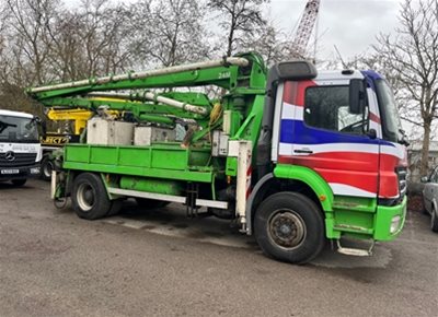 Used MERCEDES 24/4 Truck-Mounted Concrete Pump (2006)